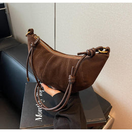 PU Half Moon Shoulder Bag