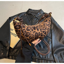 PU Half Moon Shoulder Bag