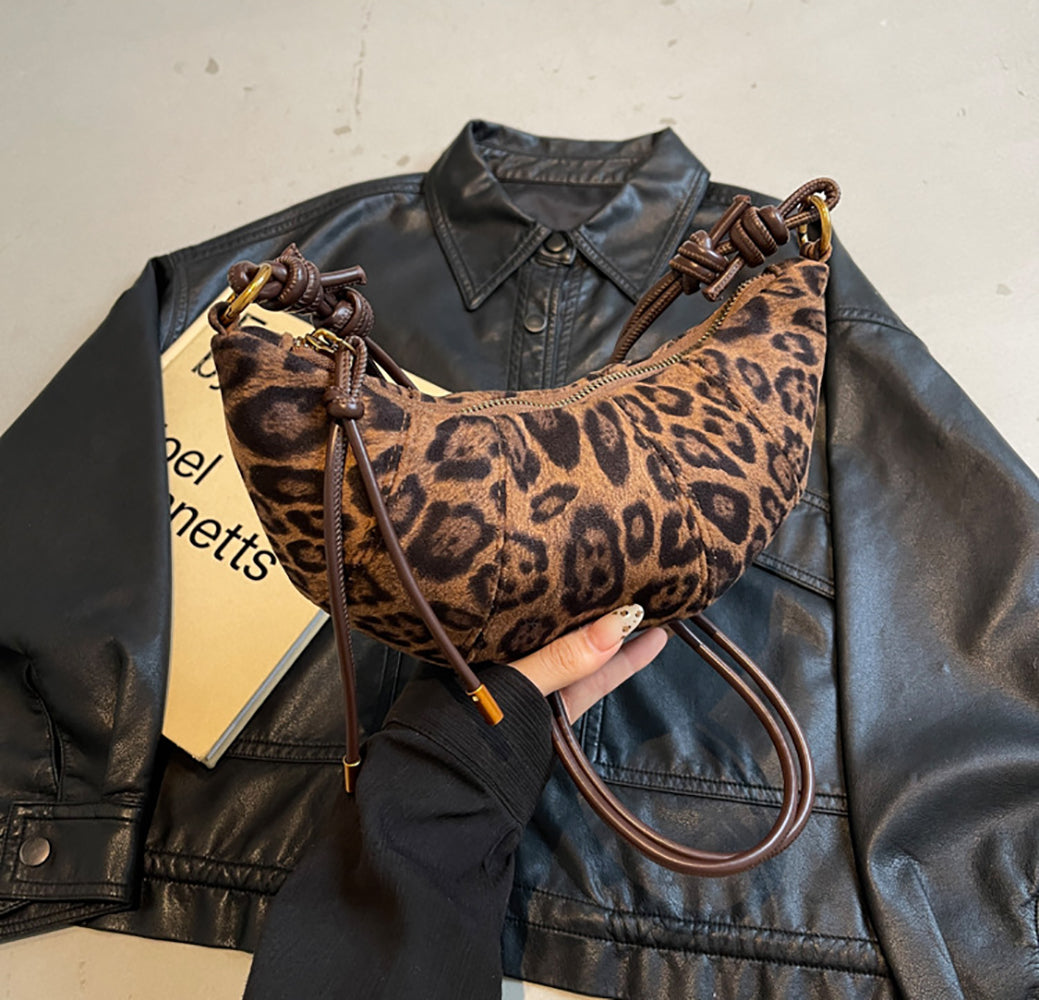 PU Half Moon Shoulder Bag