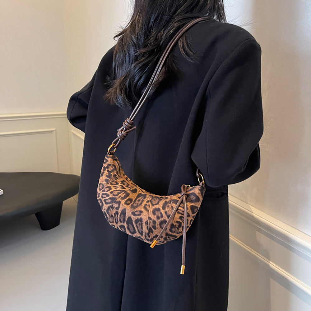 PU Half Moon Shoulder Bag
