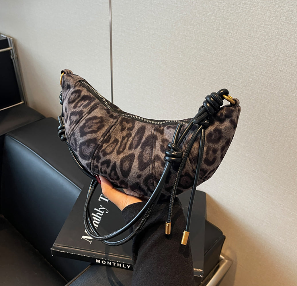 PU Half Moon Shoulder Bag