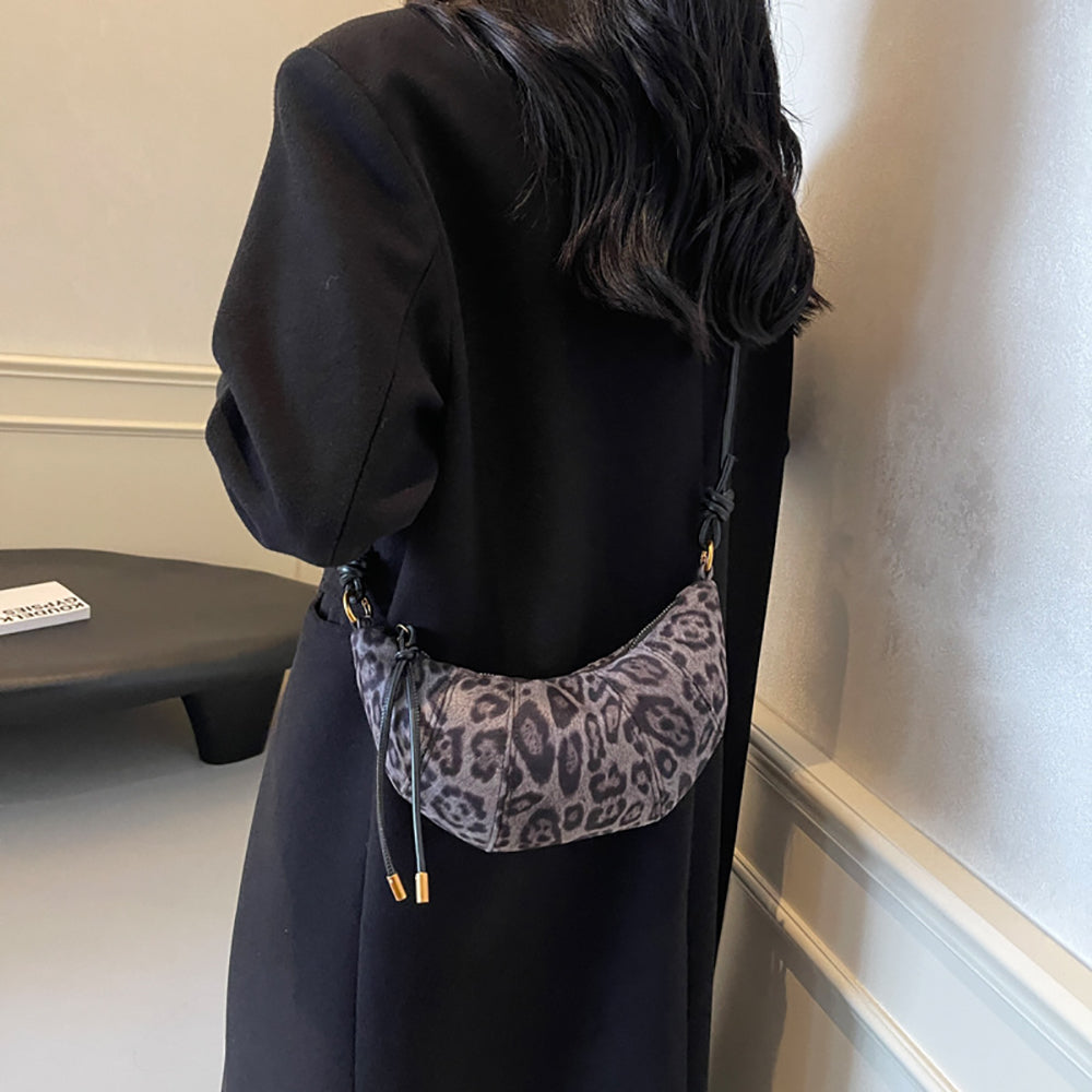 PU Half Moon Shoulder Bag