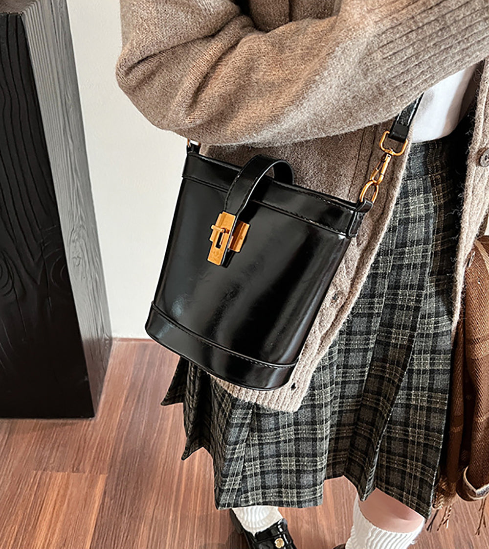 Black Solid NA Sling Bag