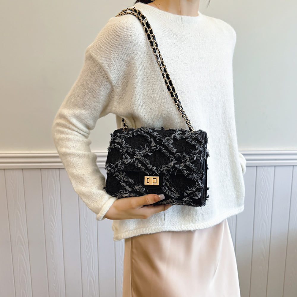 Women Textured Swagger Sling Bag