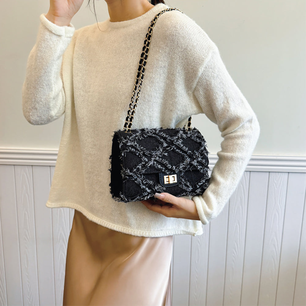 Women Textured Swagger Sling Bag