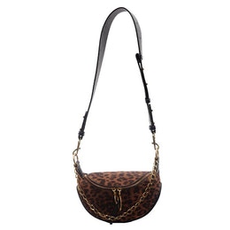Black Printed Two Handles Shoulder Bag