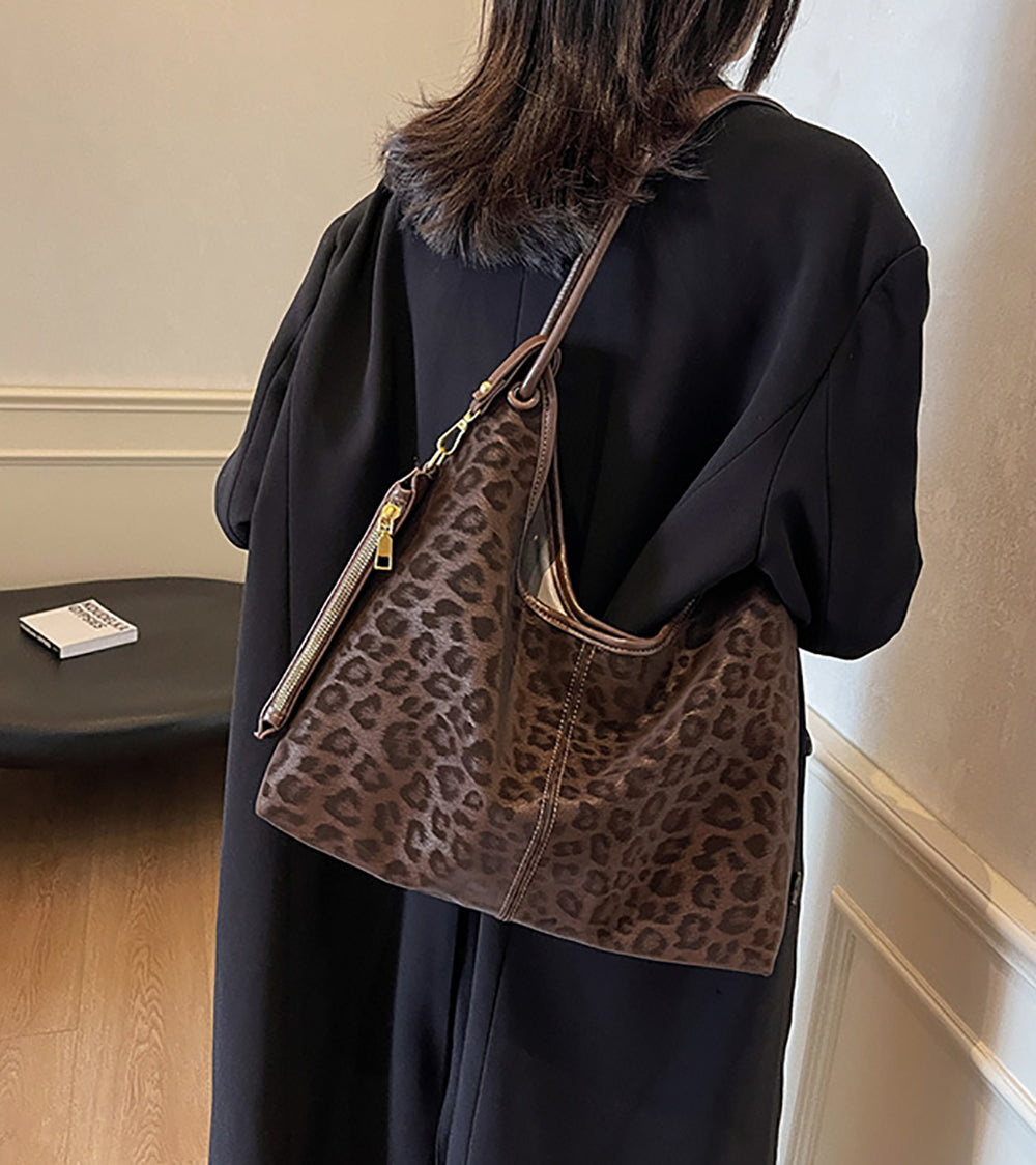 Coffee Printed One Handle Shoulder Bag