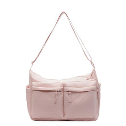Pink Solid One Handle Shoulder Bag
