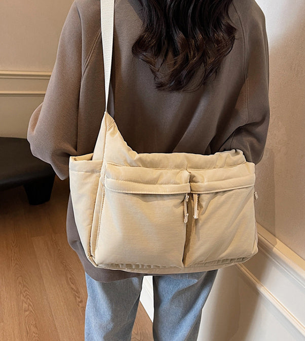 Pink Solid One Handle Shoulder Bag