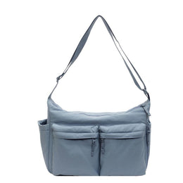 Blue Solid One Handle Shoulder Bag