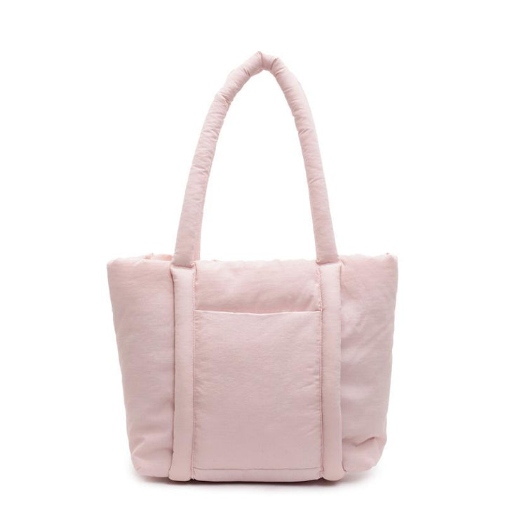 Pink Solid One Handle Tote Bag