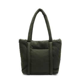 Green Solid One Handle Tote Bag