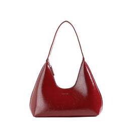 Red Solid One Handle Hobo Bag