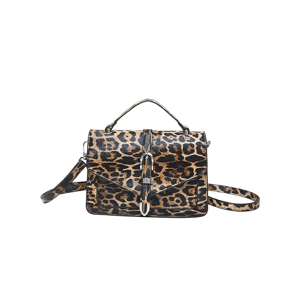 Women Animal Printed Structured Satchel Bag