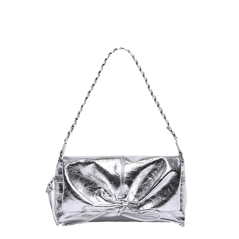 Women Solid Bowling Sling Bag