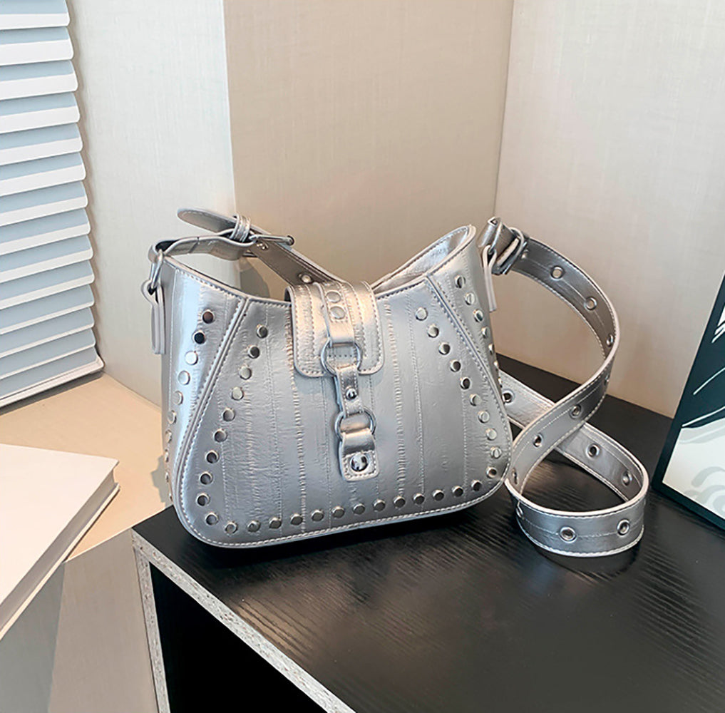 Women Striped Structured Sling Bag
