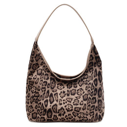 Khaki Printed One Handle Shoulder Bag