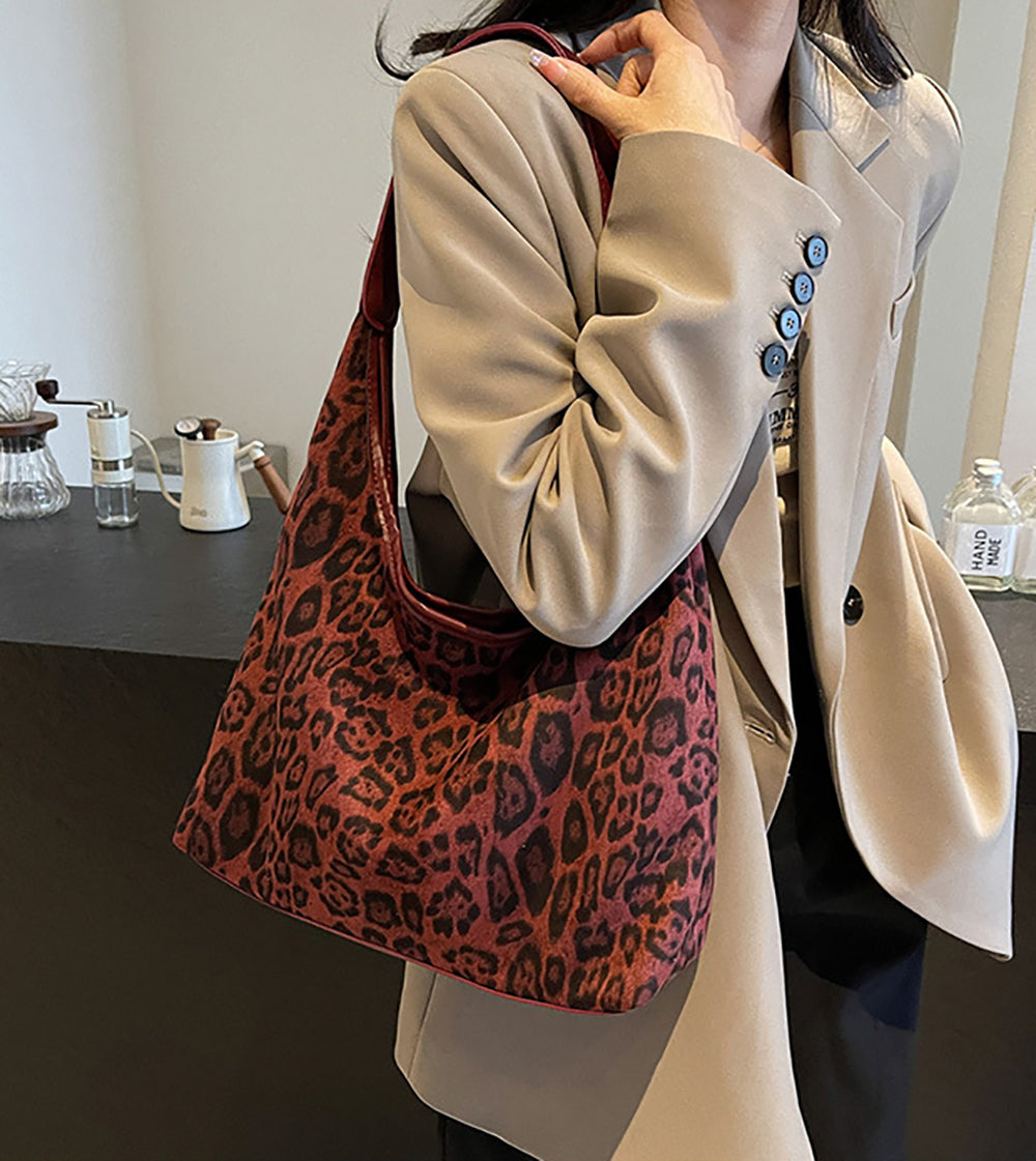 Maroon Printed One Handle Shoulder Bag