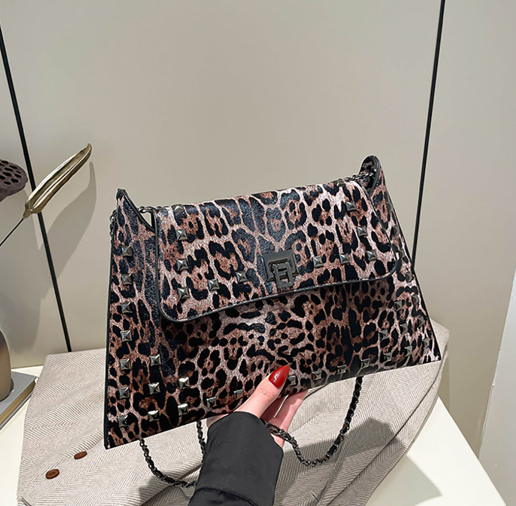 Coffee Printed One Handle Shoulder Bag