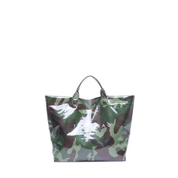 Army Green Printed One Handle Handheld Bag