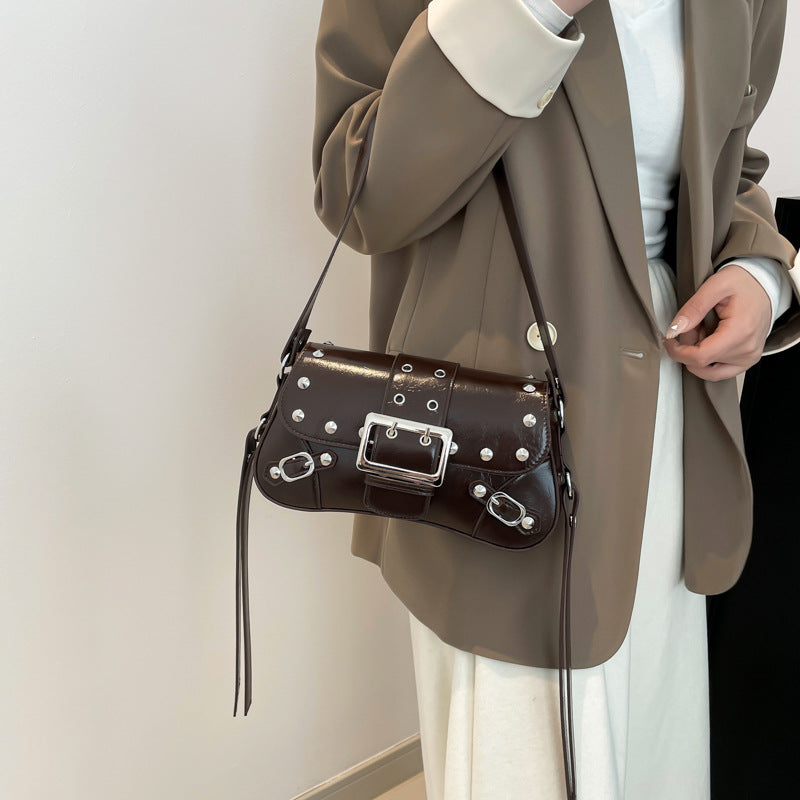 Coffee Solid One Handle Sling Bag