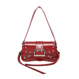 Red Solid One Handle Sling Bag