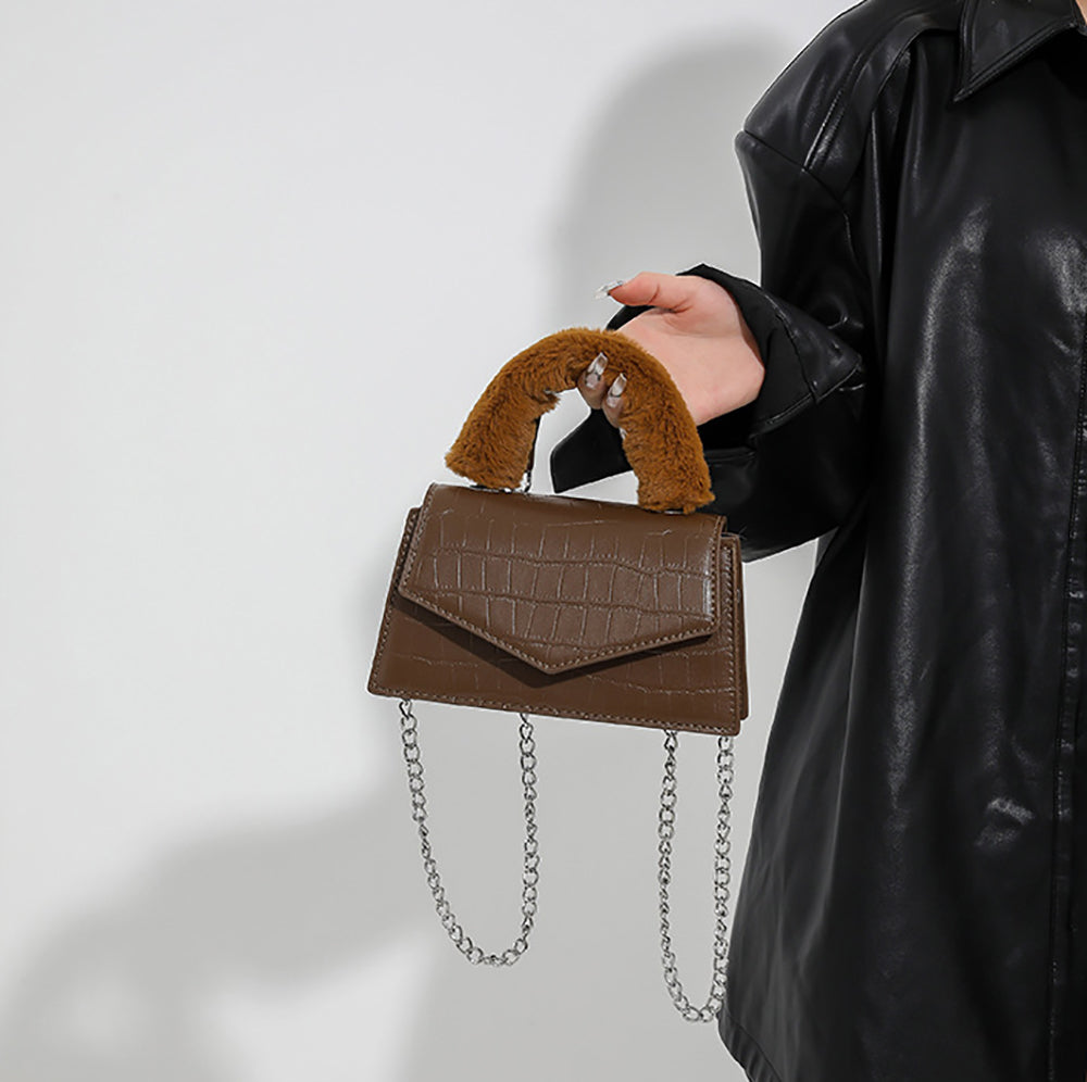 Women Textured Structured Handheld Bag