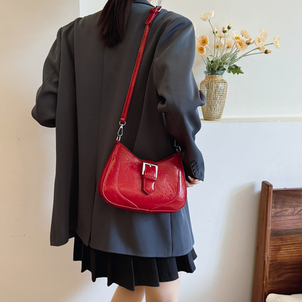 PU Half Moon Sling Bag