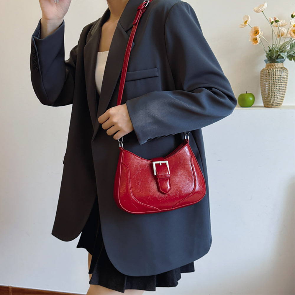 PU Half Moon Sling Bag