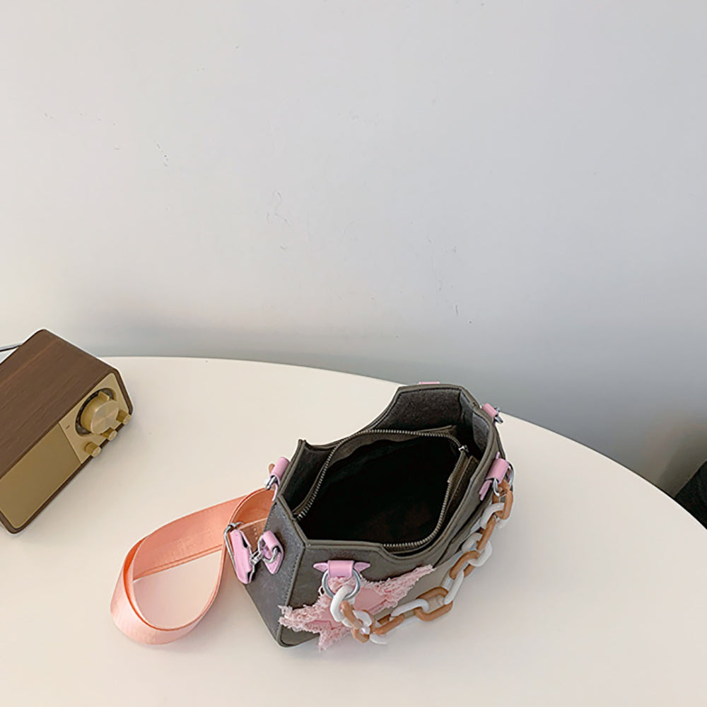 Women Textured Structured Shoulder Bag