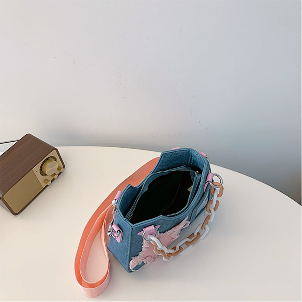 Women Printed Structured Sling Bag