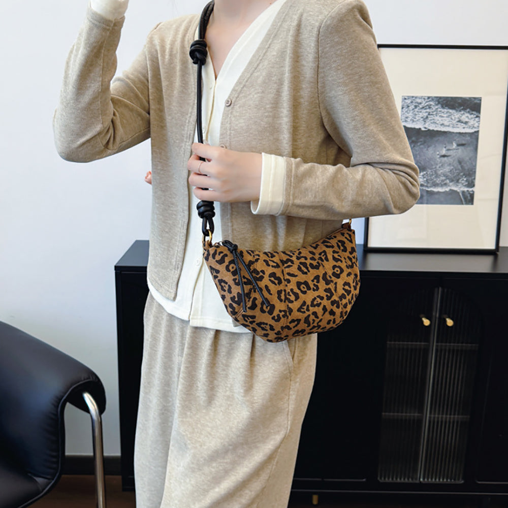 Brown Solid Two Handles Shoulder Bag