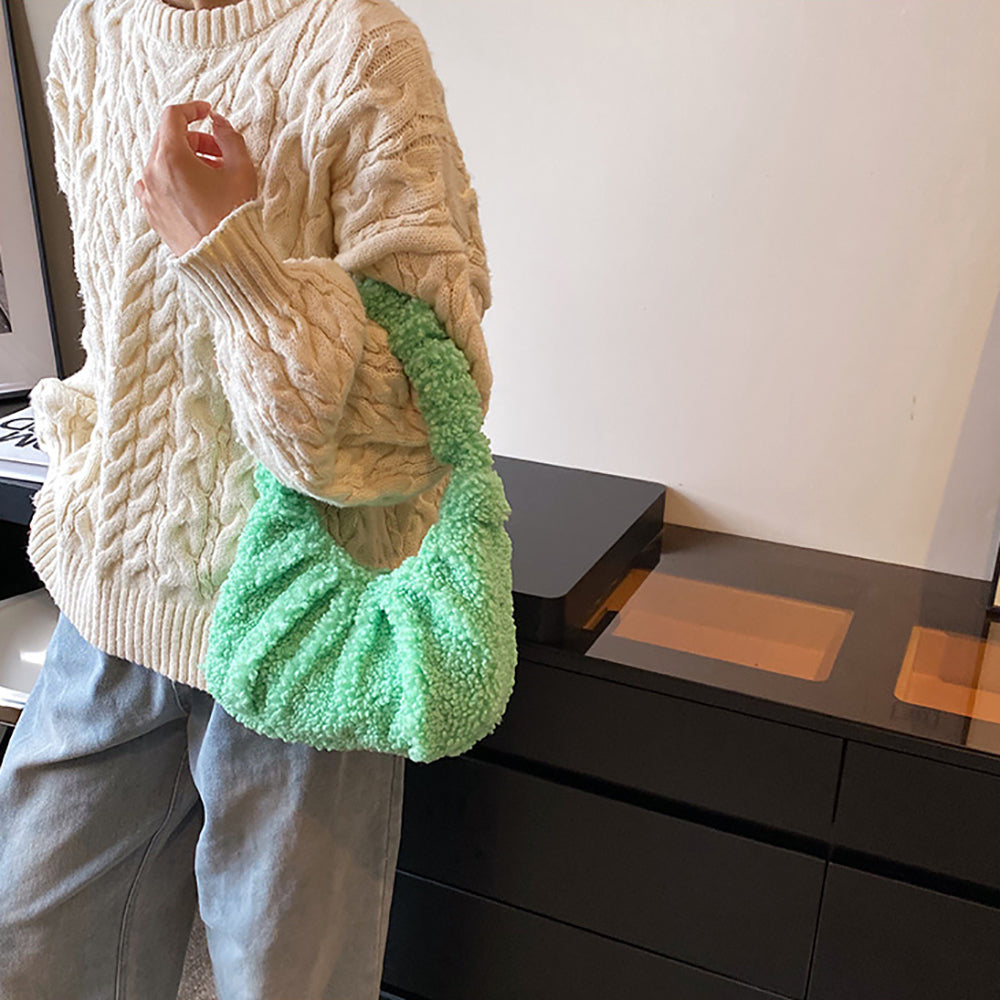 PU Half Moon Hobo Bag