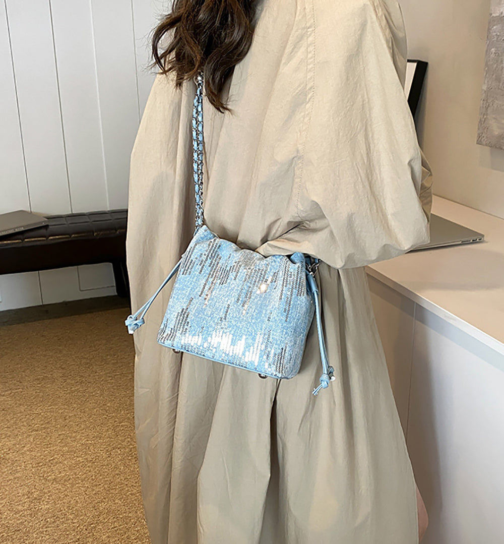 Women Embellished Bucket Sling Bag