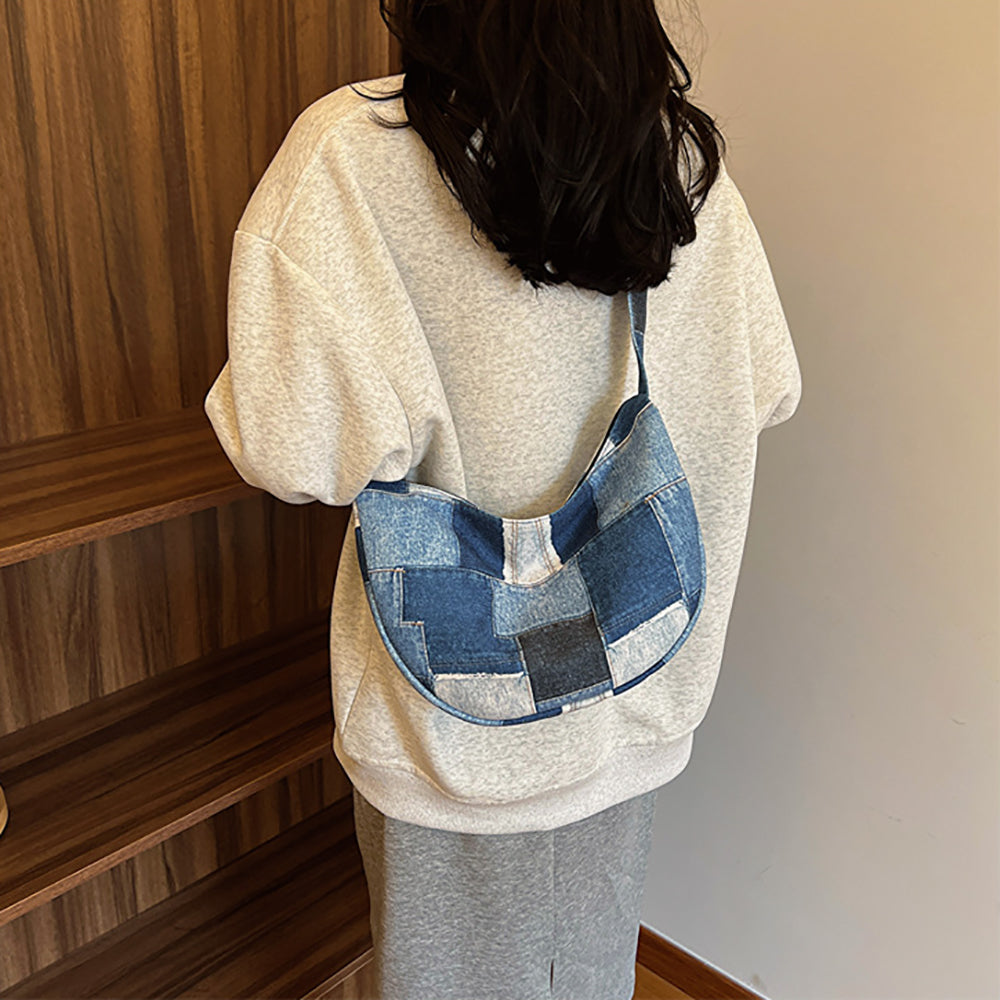 Women Checked Shopper Shoulder Bag