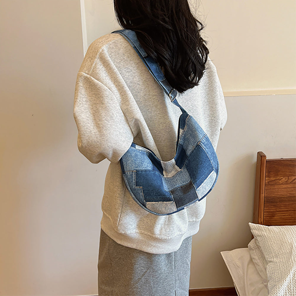 Women Checked Shopper Shoulder Bag