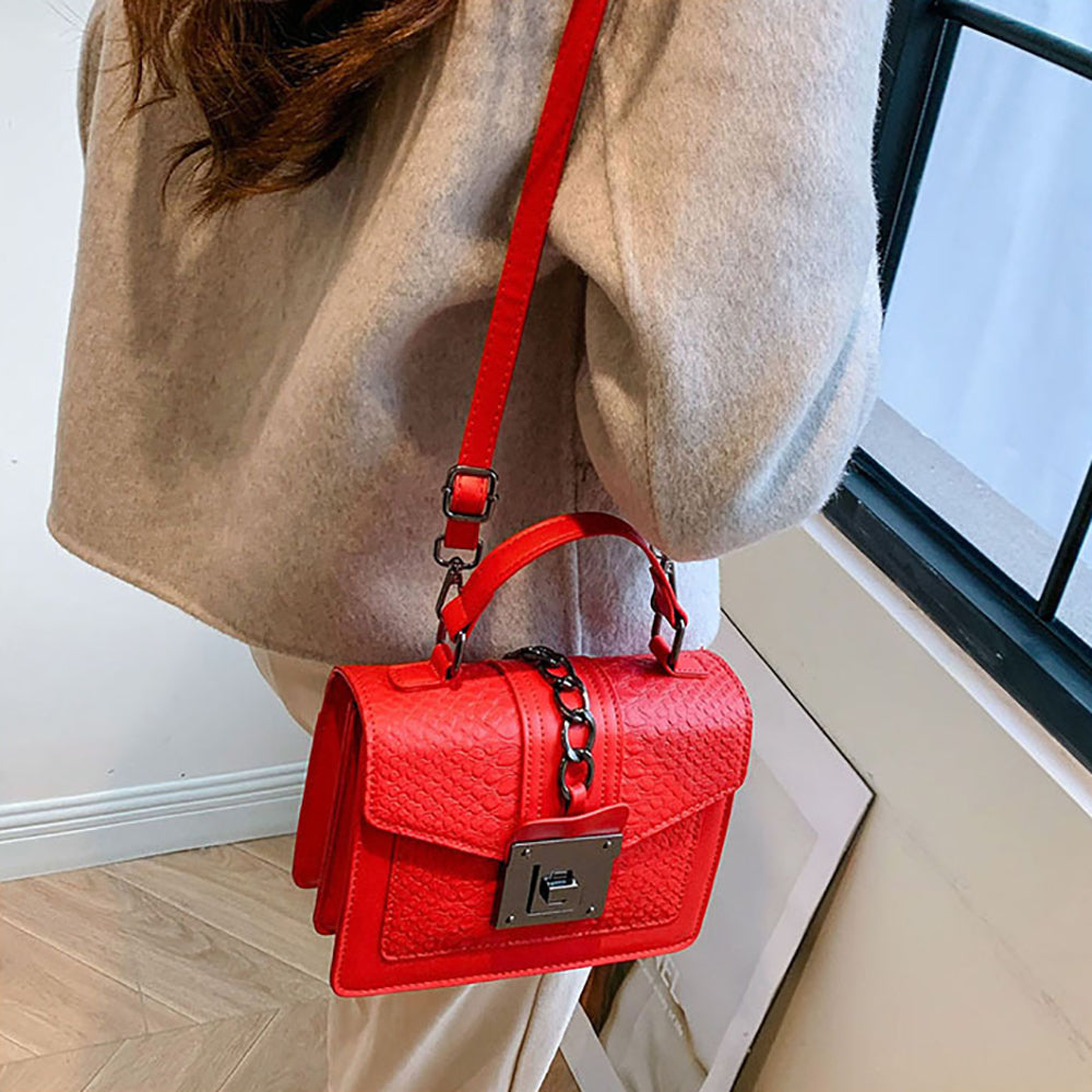 Women Textured Swagger Satchel Bag