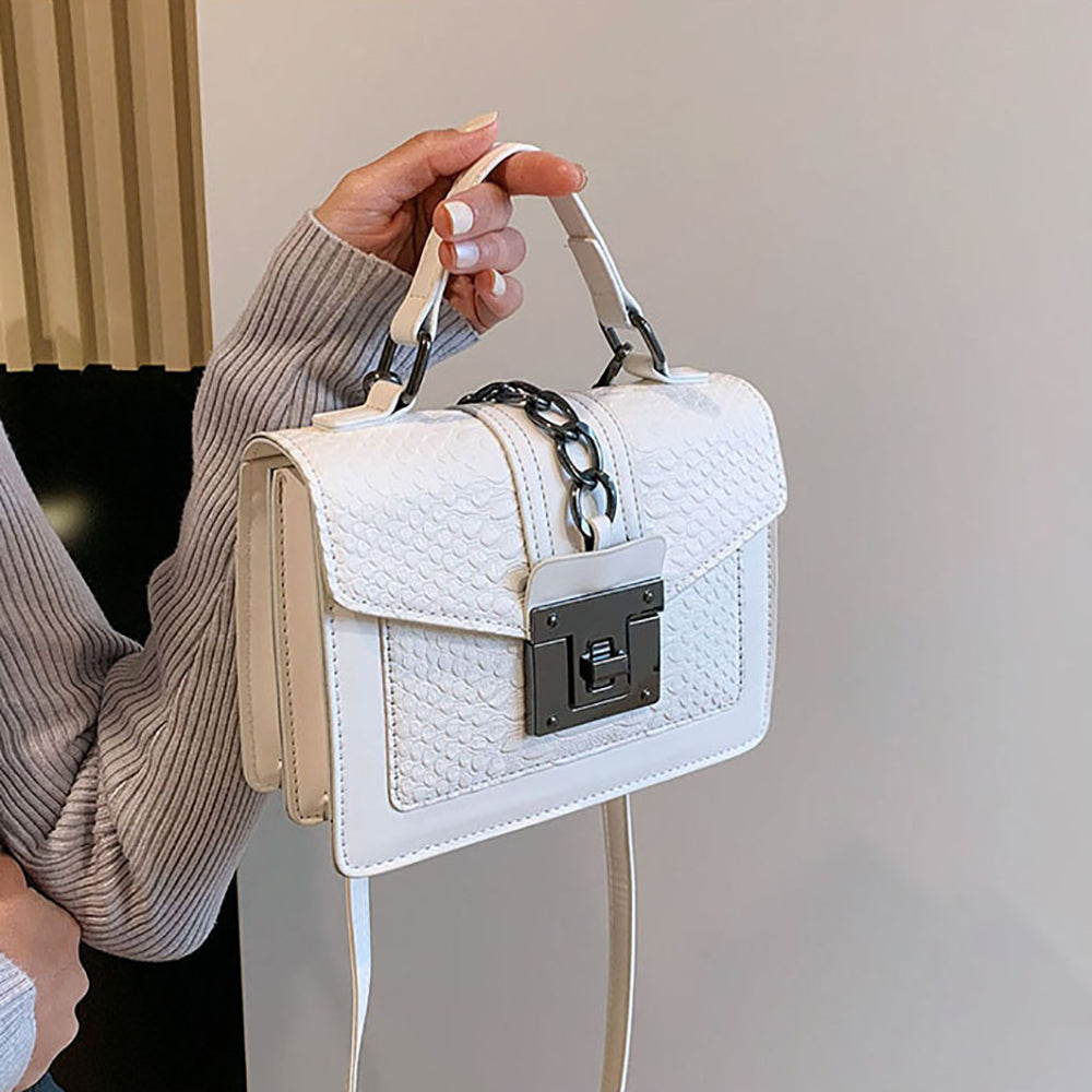Women Textured Structured Handheld Bag