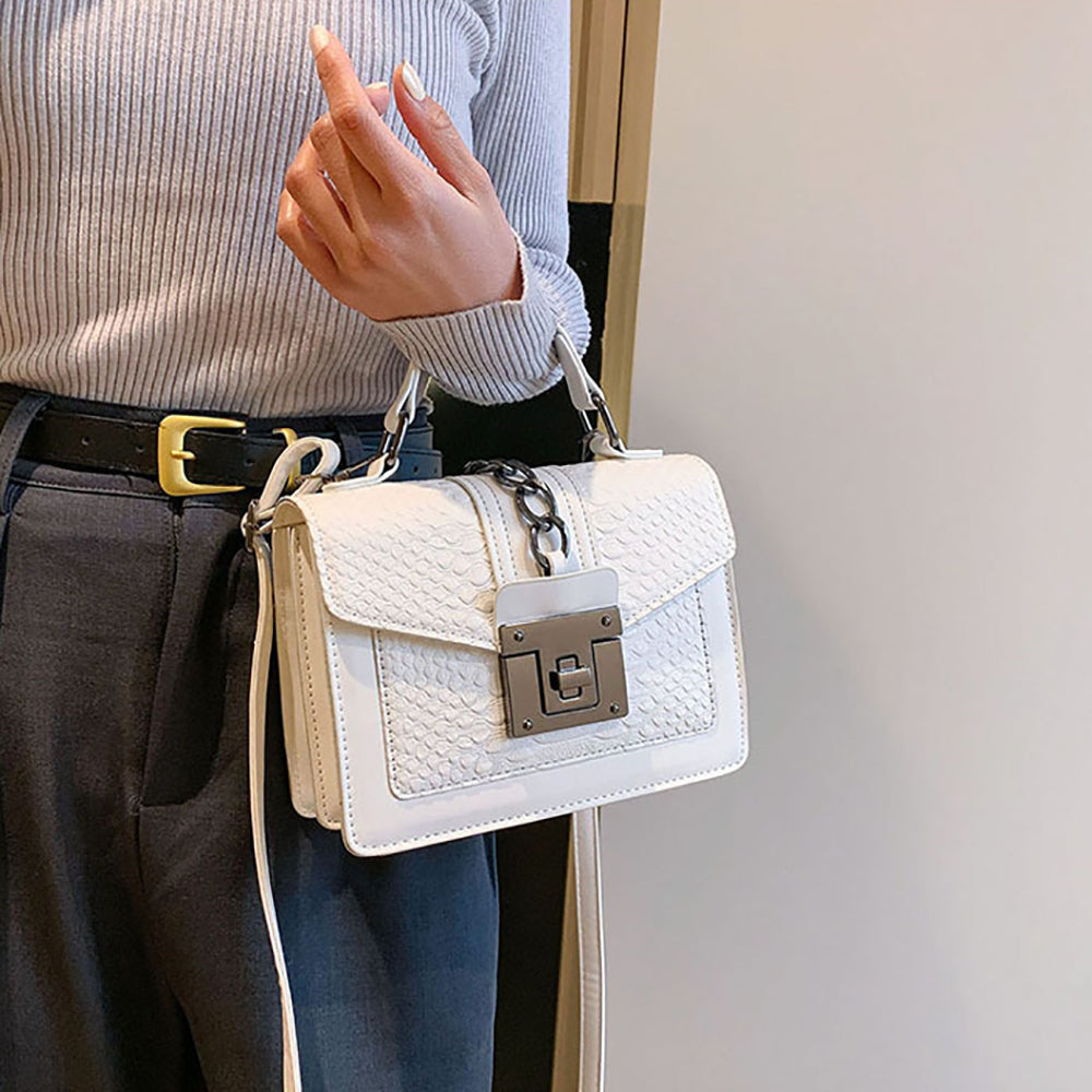 Women Textured Structured Handheld Bag