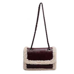 Maroon Solid One Handle Shoulder Bag