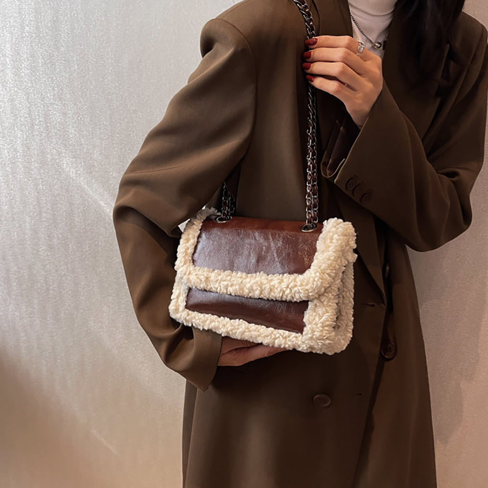 Maroon Solid One Handle Shoulder Bag