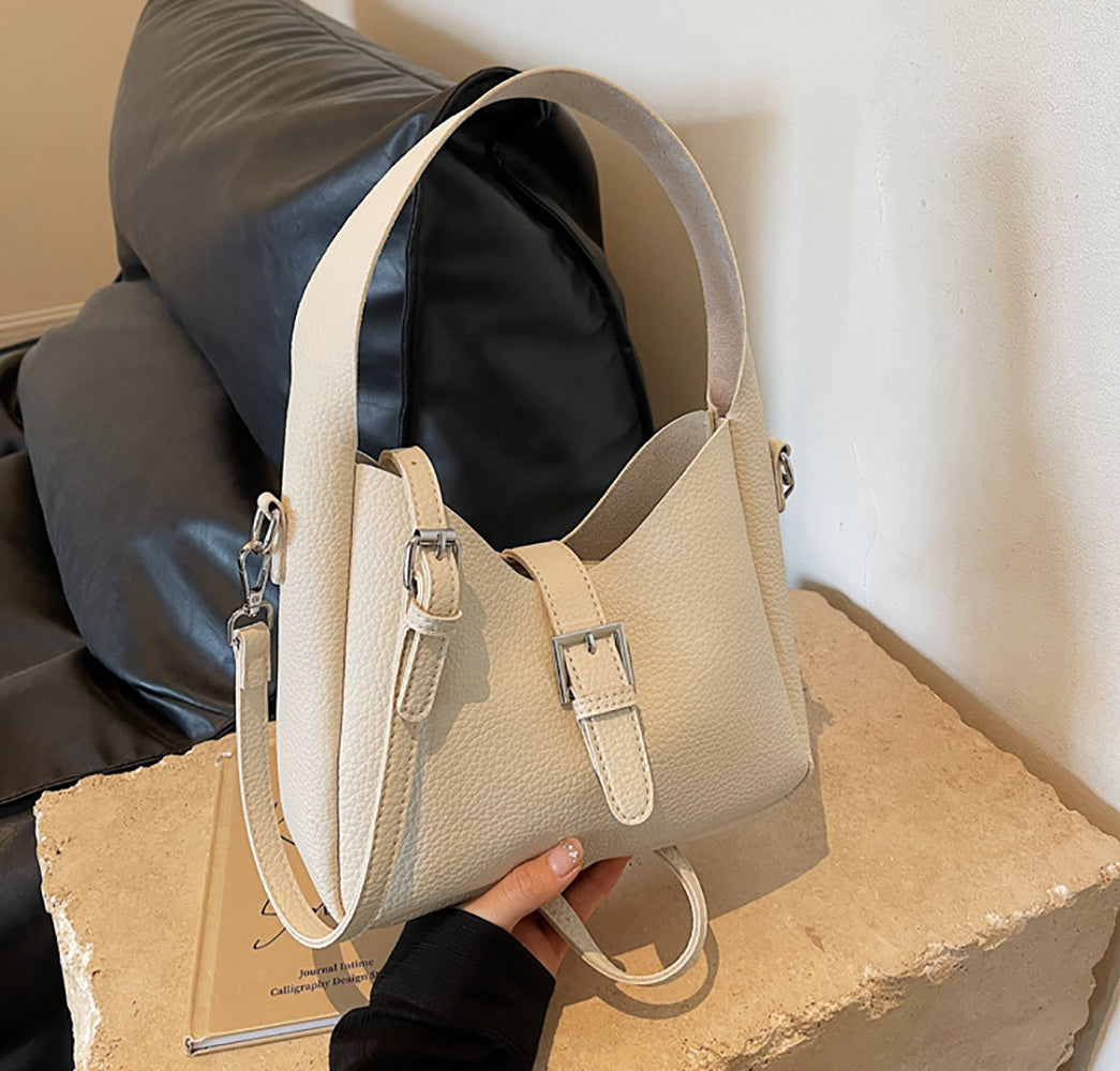 Women Textured Structured Satchel Bag