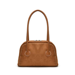 Suede Swagger Shoulder Bag