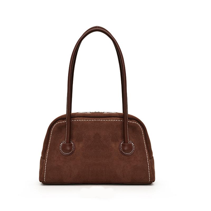 Suede Swagger Shoulder Bag
