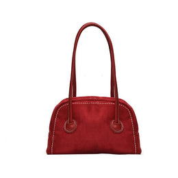 Suede Swagger Shoulder Bag