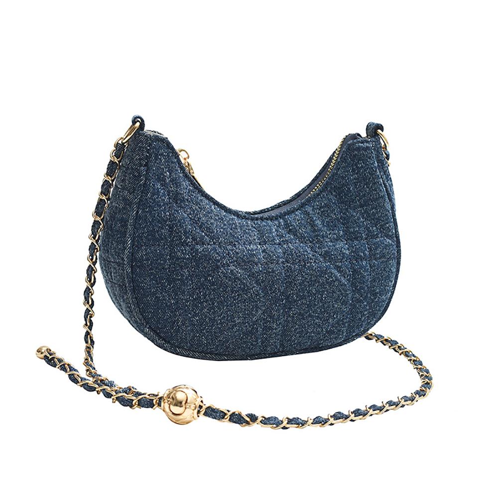 Women Textured Half Moon Sling Bag