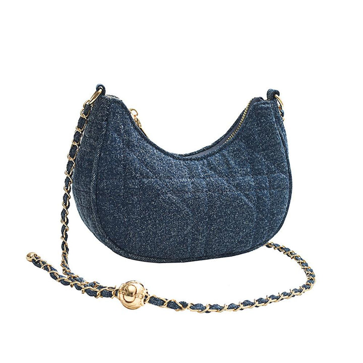 Women Textured Half Moon Sling Bag