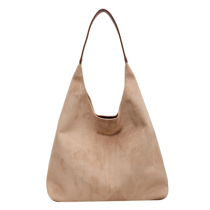 Off White Solid One Handle Shoulder Bag