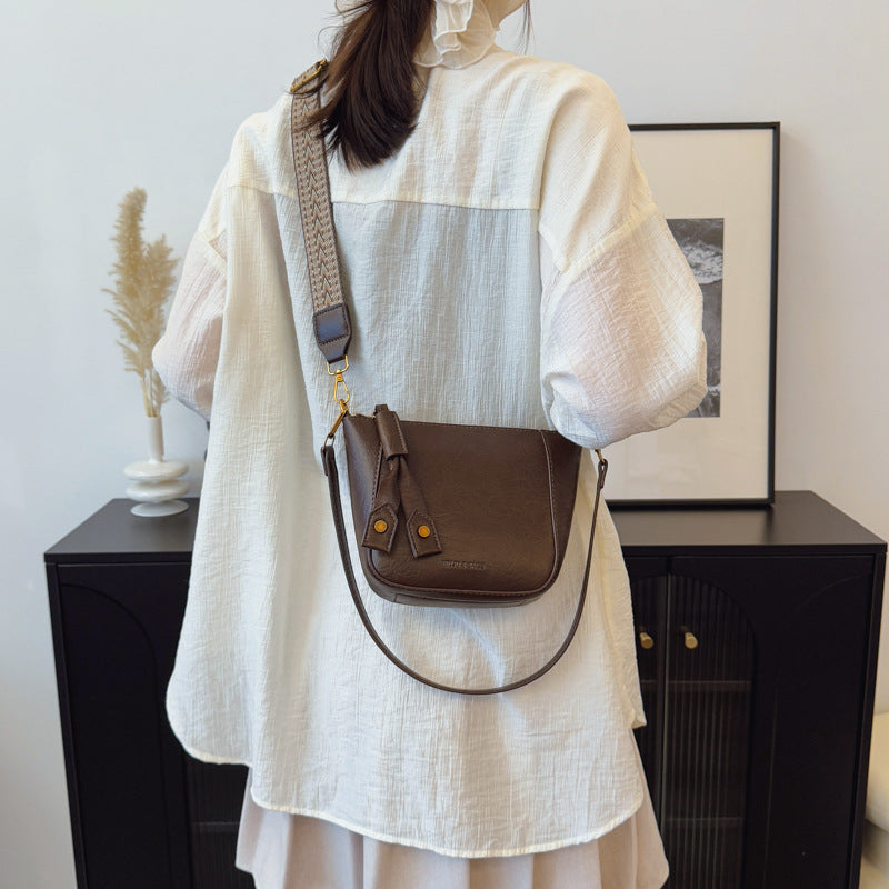 Coffee Solid One Handle Sling Bag