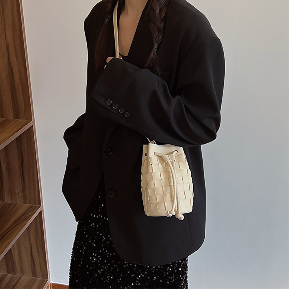 Women Textured Bucket Sling Bag